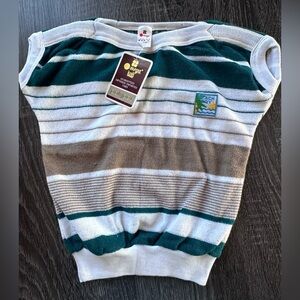 Terry Cloth Baby Short Sleeve Shirt, With Tags